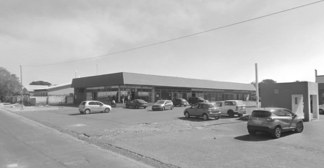 Existing street frontage of the buildings on the Tasbet Crossing site
